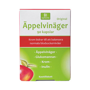 Nyform Äppelvinäger Krom 90 kapslar