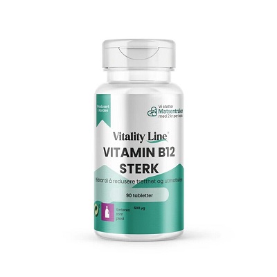 Vitamin B12 Stark 90 tabletter Vitality Line