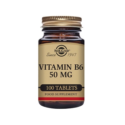 Vitamin B6 50 mg 100 tabletter Solgar