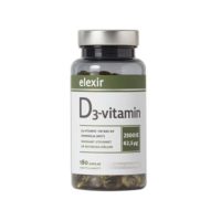 Elexir Pharma Vitamin D3 180 kapslar