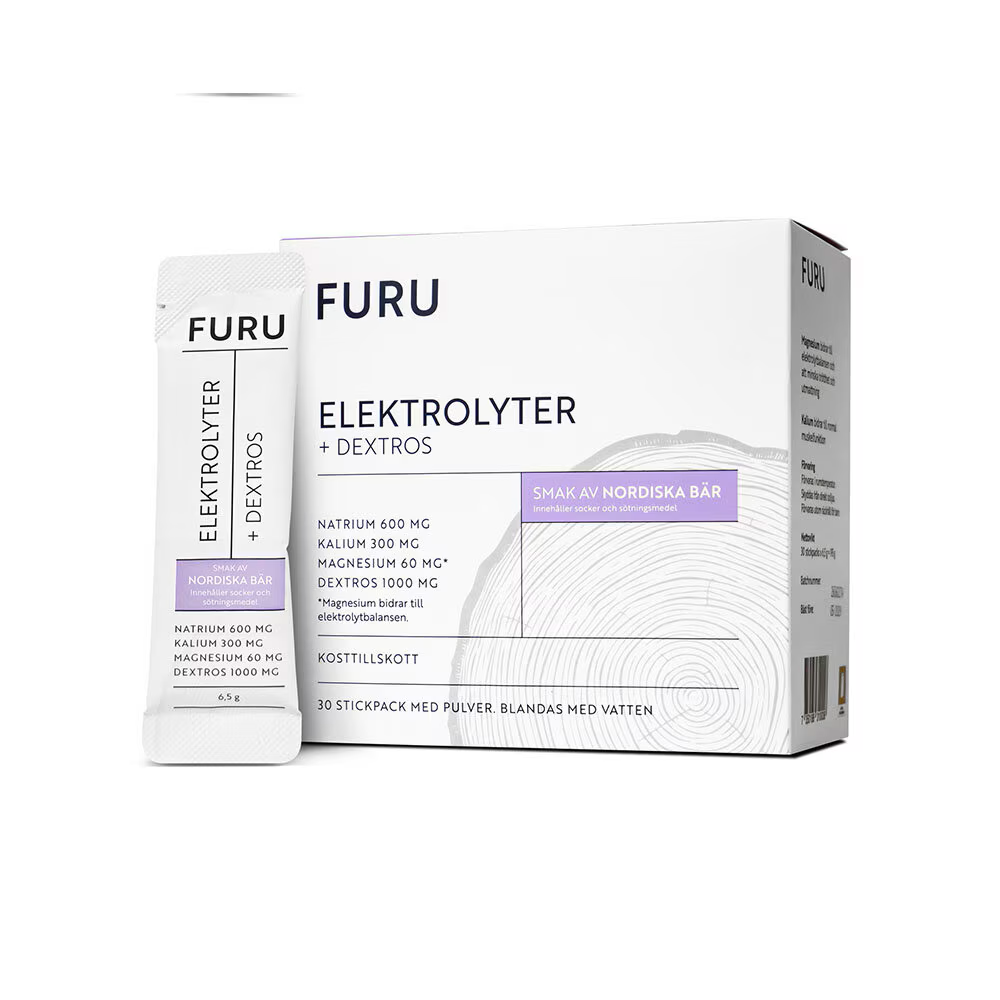 Elektrolyter + Dextros Nordiska Bär 30 stickpacks FURU