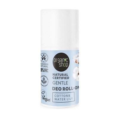Gentle Deo Roll-On Cotton & Water Lily 50ml Organic Shop