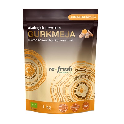 Gurkmeja Raw Premium EKO 1kg "Mängdrabatt"