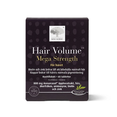 Hair Volume Mega Strength 60 tabl New Nordic