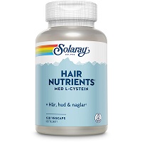 Solaray Hair Nutrients 120 kapslar "Mängdrabatt"