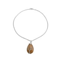 Halsband Livets Träd Gul Jade Meva Varor & Design