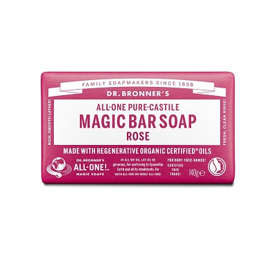 Magic Bar Soap Rose 140g Dr Bronner