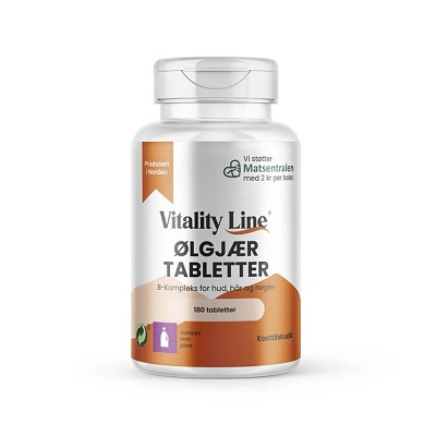 Öljästtabletter 280mg 180 tabletter Vitality Line