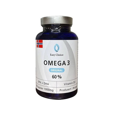 Omega 3 60% 90 kapslar Easy Choice "Mängdrabatt"