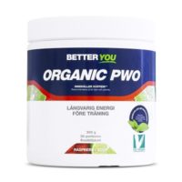 Organic PWO Raspberry Sour 300g Better You "Mängdrabatt"