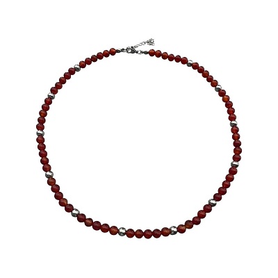 Halsband Röd Onyx 6mm Meva Varor & Design