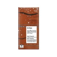 Mörk Vegansk Choklad Karamell & Mallorca Fleur de Sel 80g Vivani